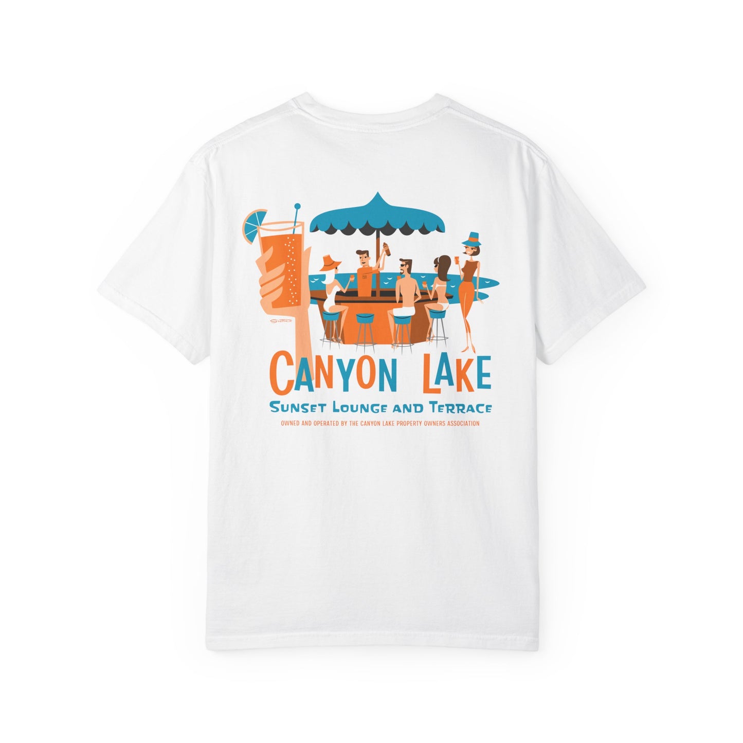 Sunset Lounge and Terrance | Unisex Garment-Dyed T-Shirt