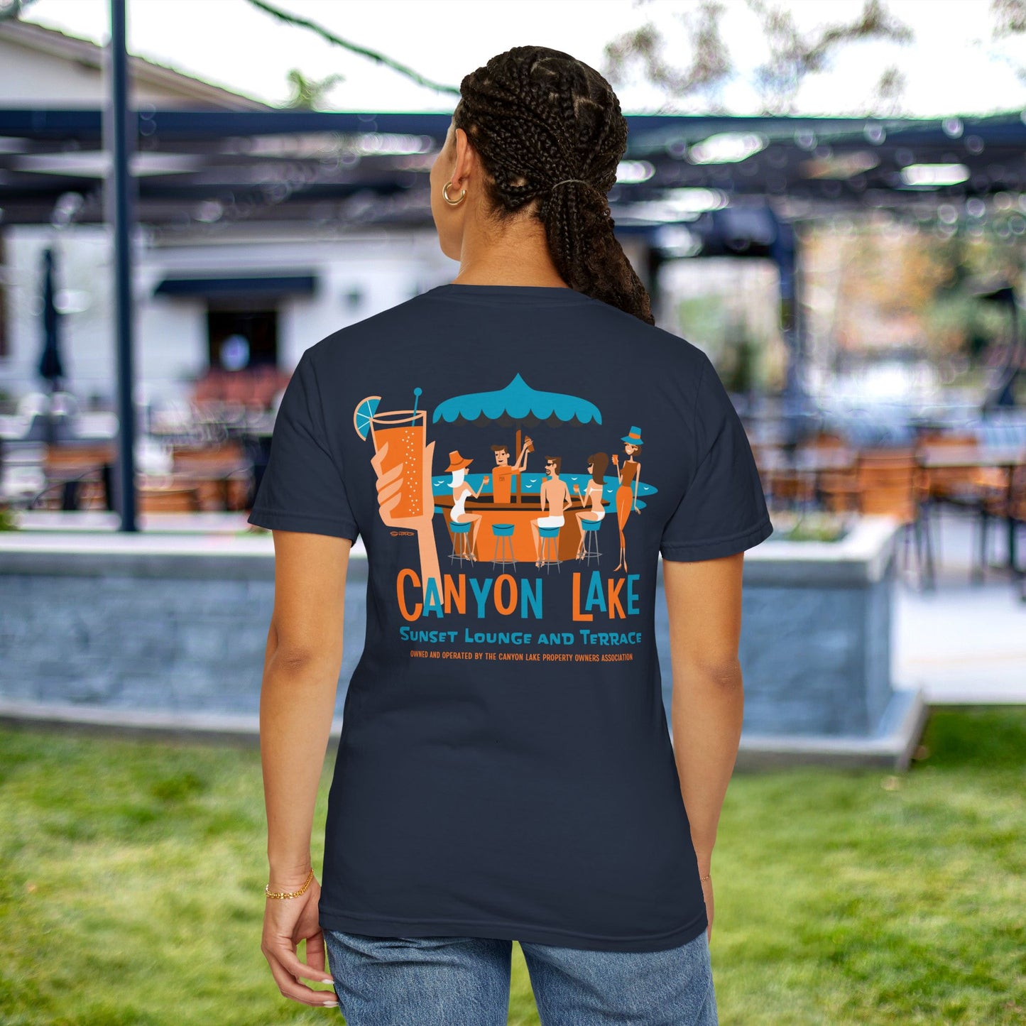 Sunset Lounge and Terrance | Unisex Garment-Dyed T-Shirt