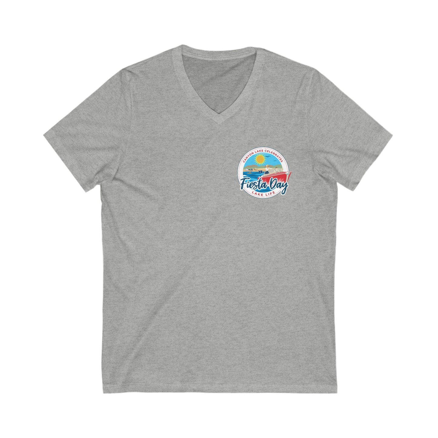 Fiesta Day Unisex Jersey Short Sleeve V-Neck Tee