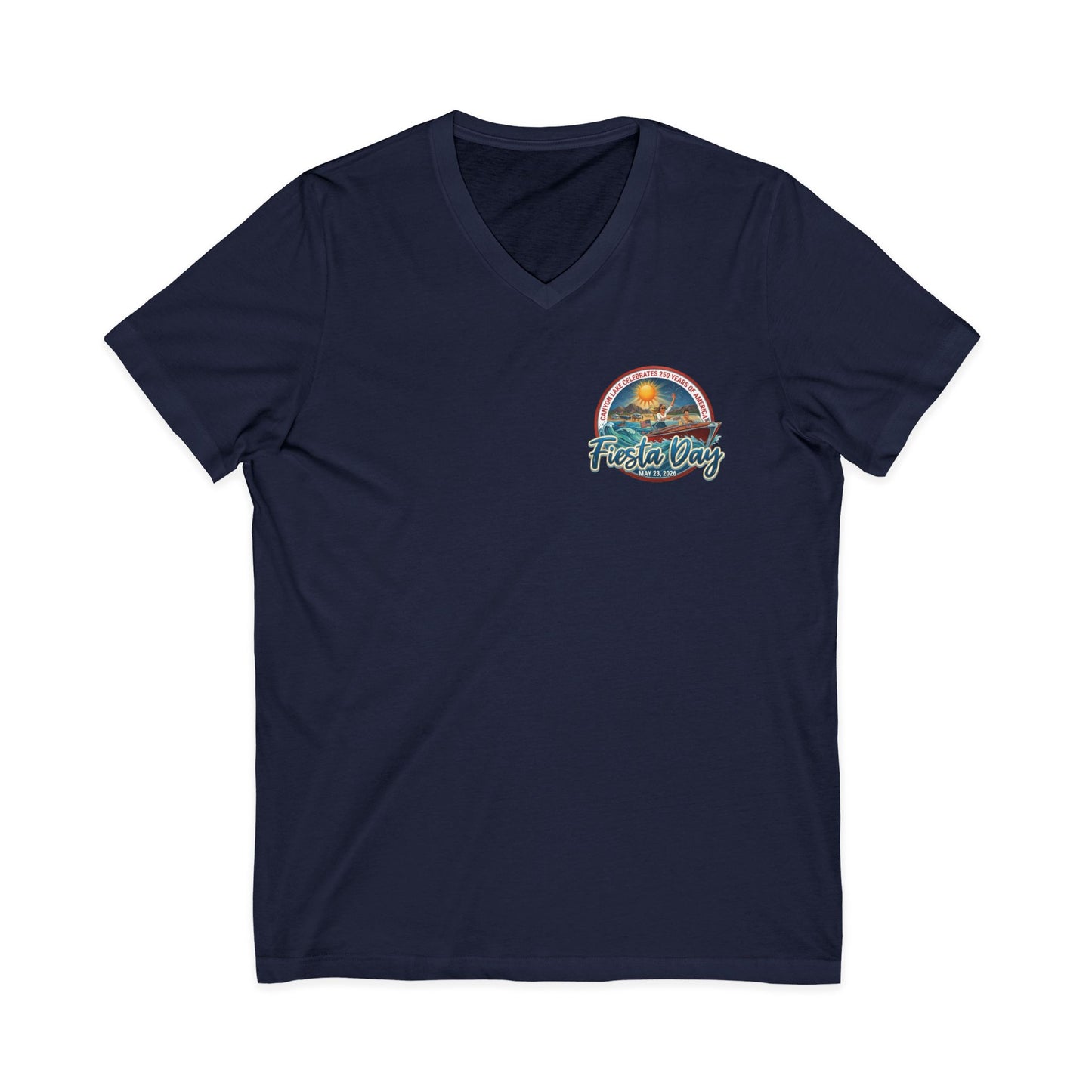 Fiesta Day | Jersey Short Sleeve V-Neck Tee