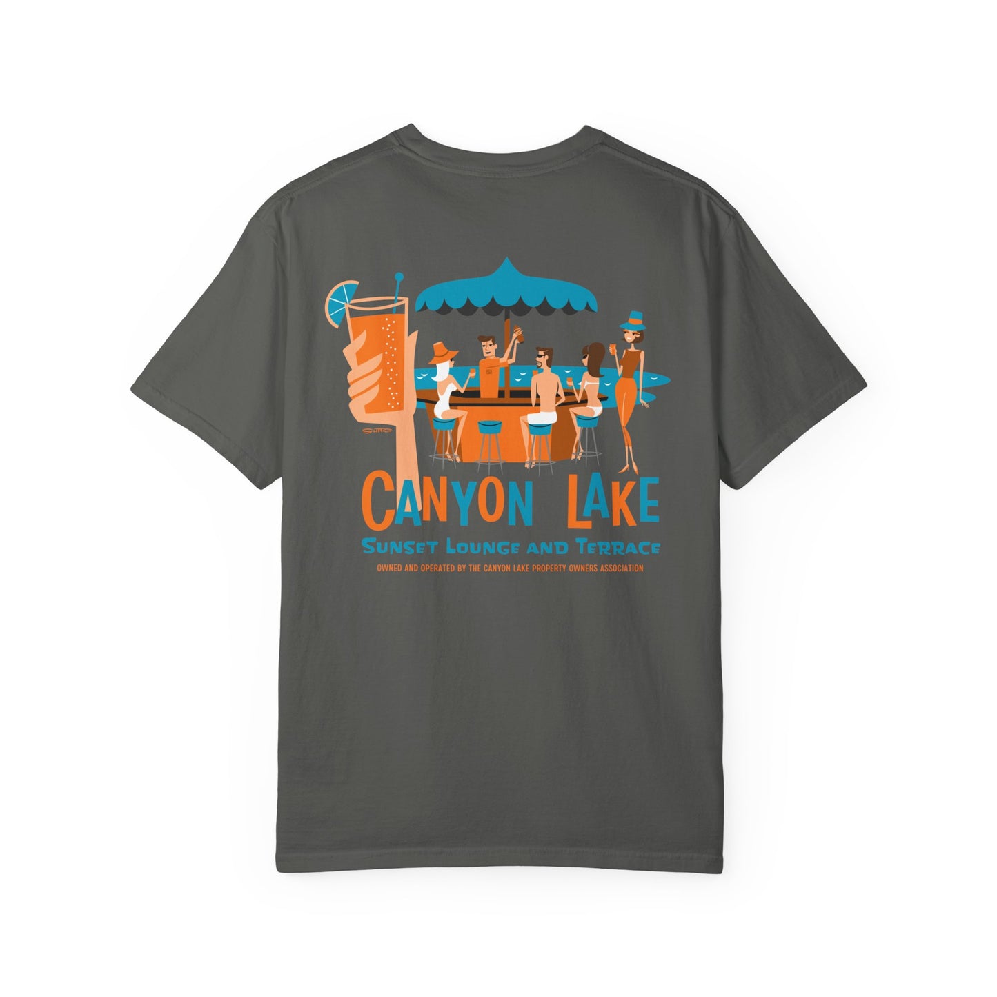 Sunset Lounge and Terrance | Unisex Garment-Dyed T-Shirt