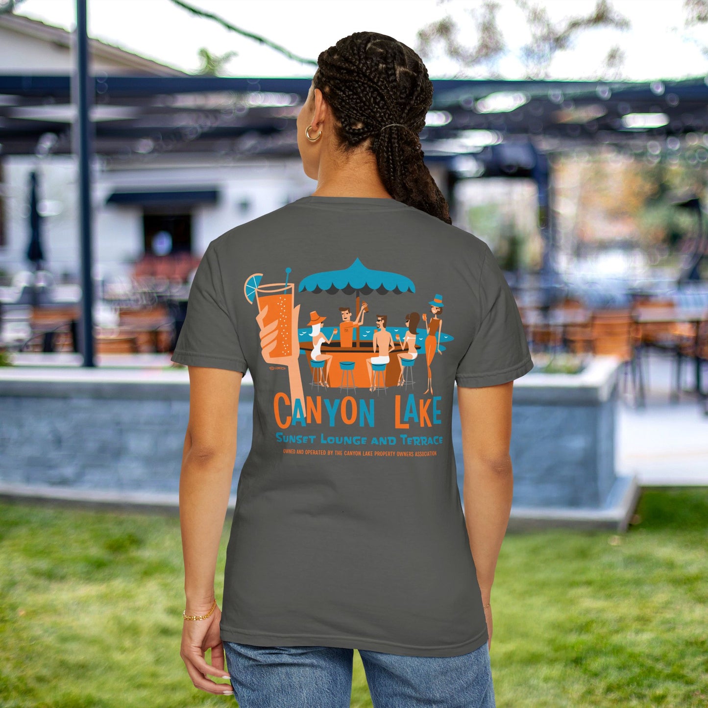 Sunset Lounge and Terrance | Unisex Garment-Dyed T-Shirt