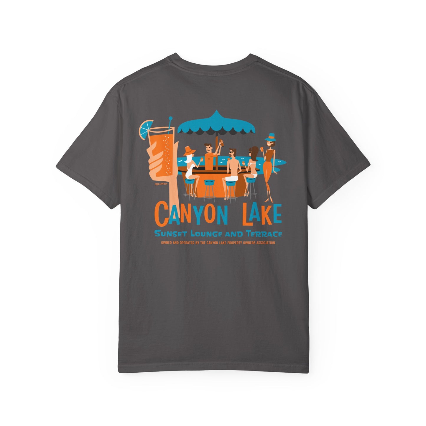 Sunset Lounge and Terrance | Unisex Garment-Dyed T-Shirt