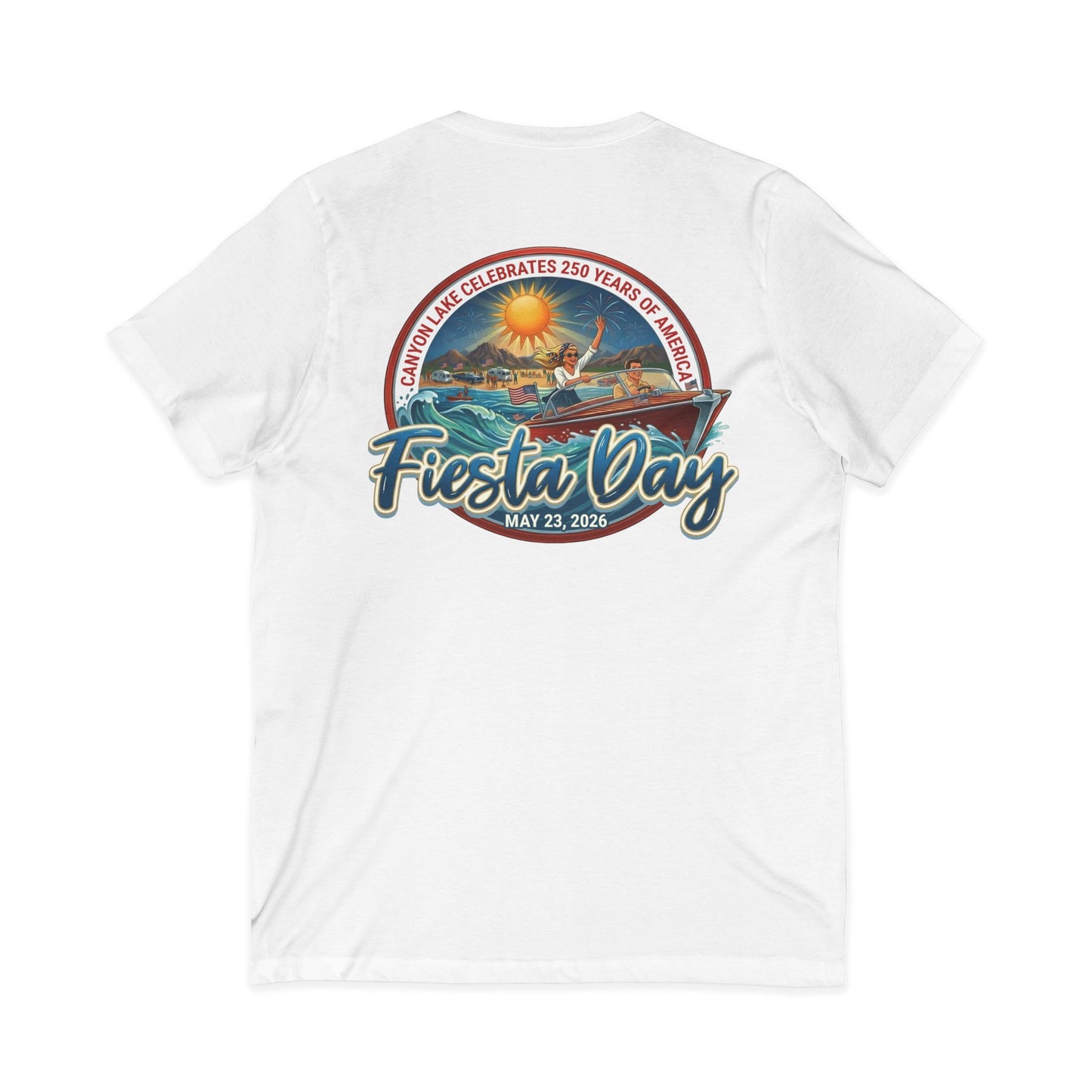 Fiesta Day | Jersey Short Sleeve V-Neck Tee