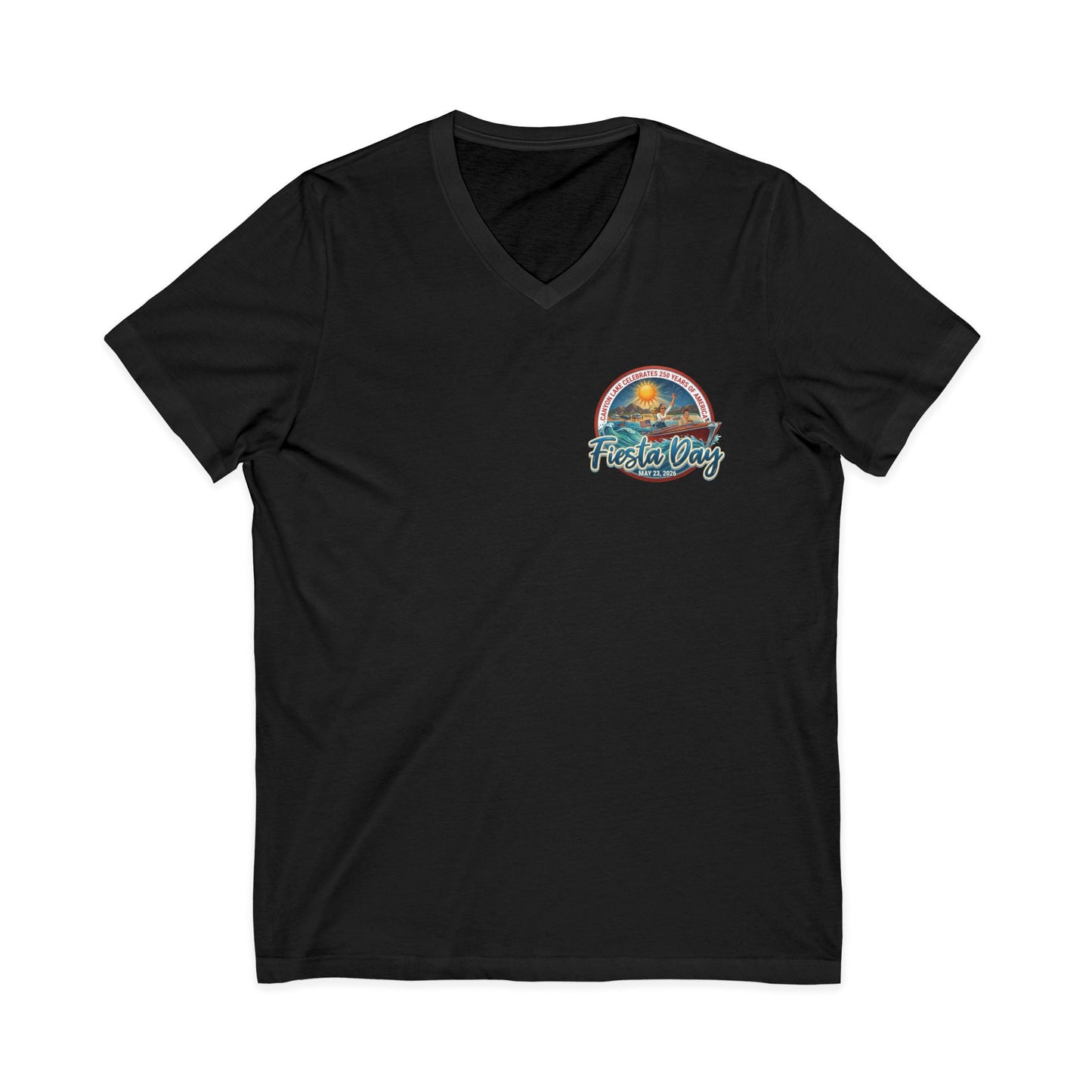 Fiesta Day | Jersey Short Sleeve V-Neck Tee