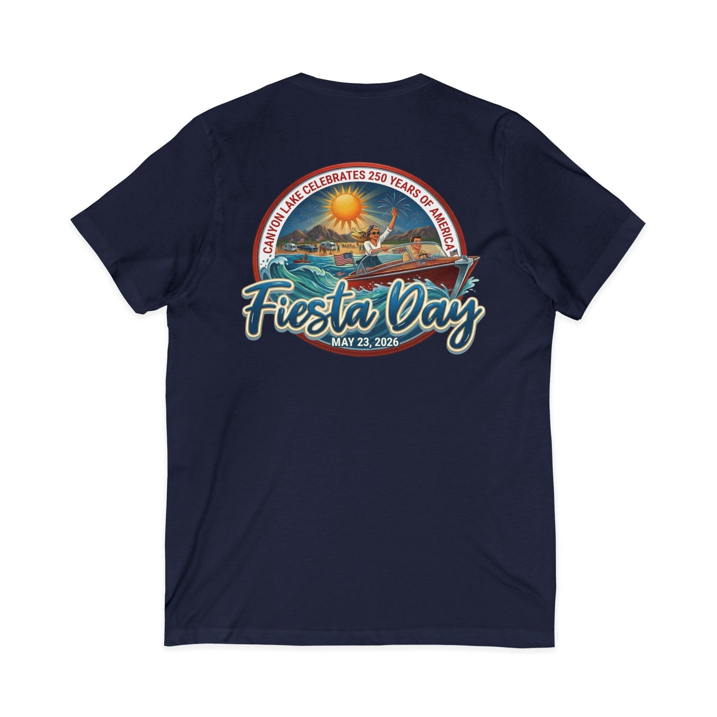 Fiesta Day | Jersey Short Sleeve V-Neck Tee
