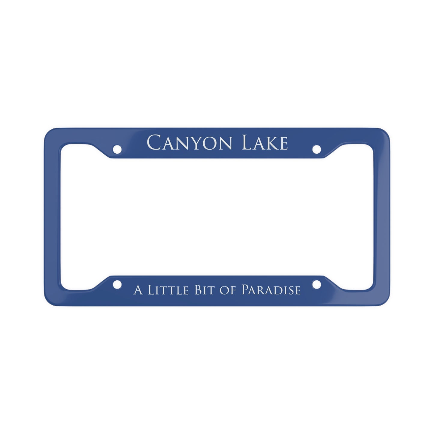 Canyon Lake License Plate Frame - A Little Bit of Paradise