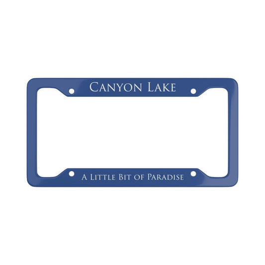 Canyon Lake License Plate Frame - A Little Bit of Paradise