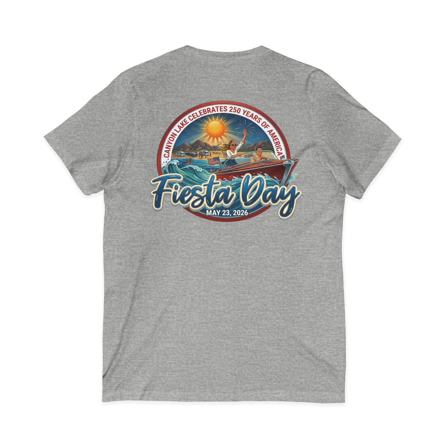 Fiesta Day | Jersey Short Sleeve V-Neck Tee