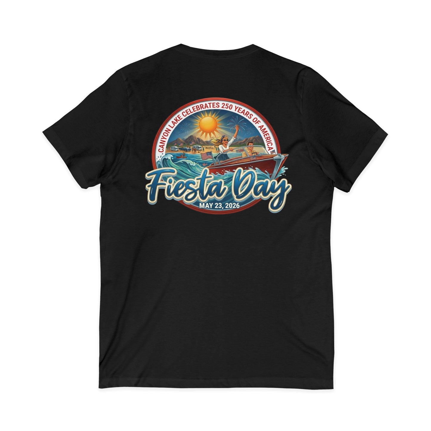 Fiesta Day | Jersey Short Sleeve V-Neck Tee