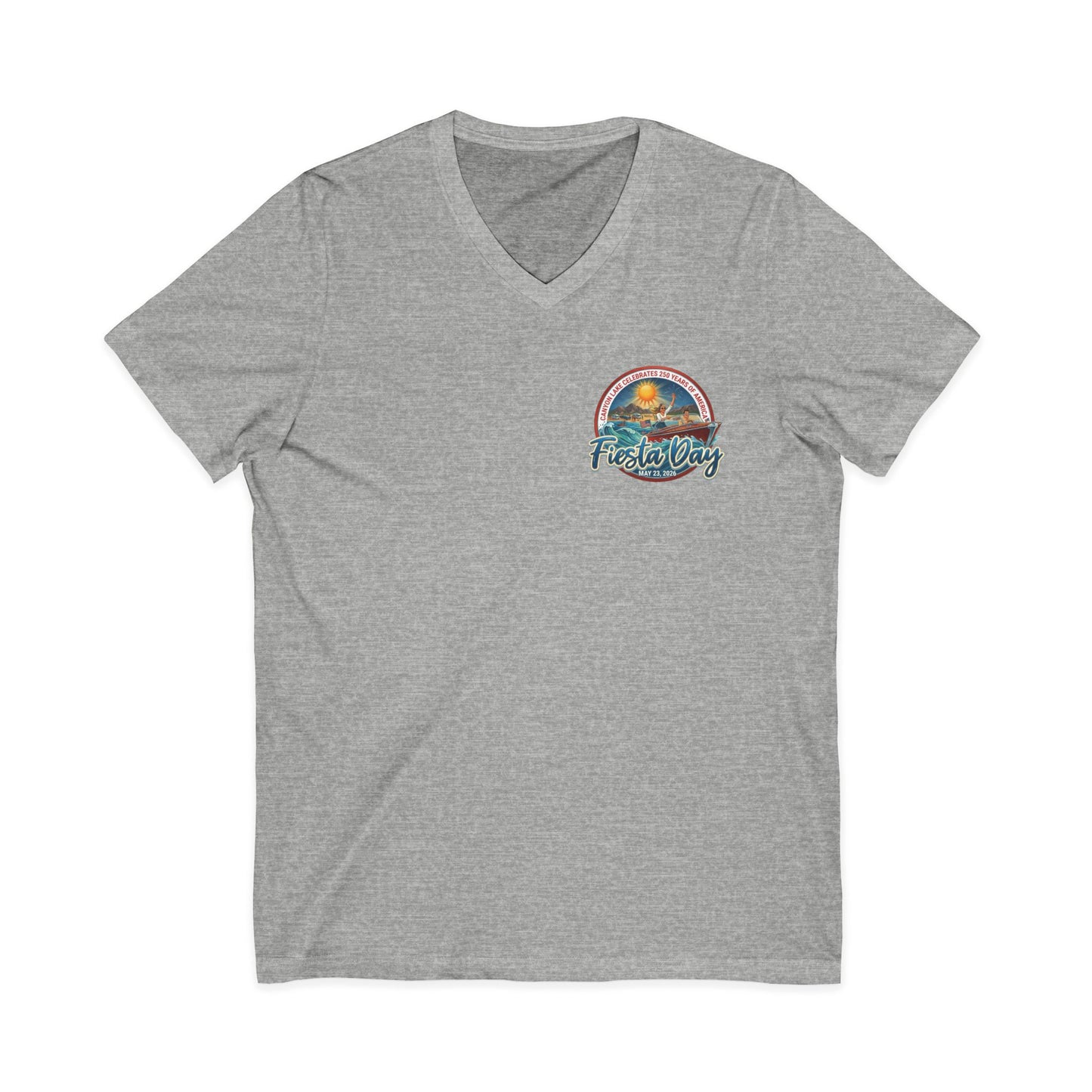Fiesta Day | Jersey Short Sleeve V-Neck Tee