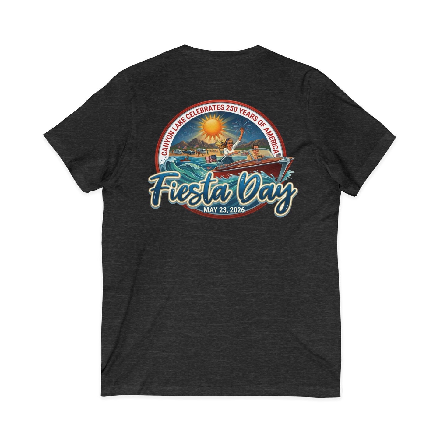 Fiesta Day | Jersey Short Sleeve V-Neck Tee