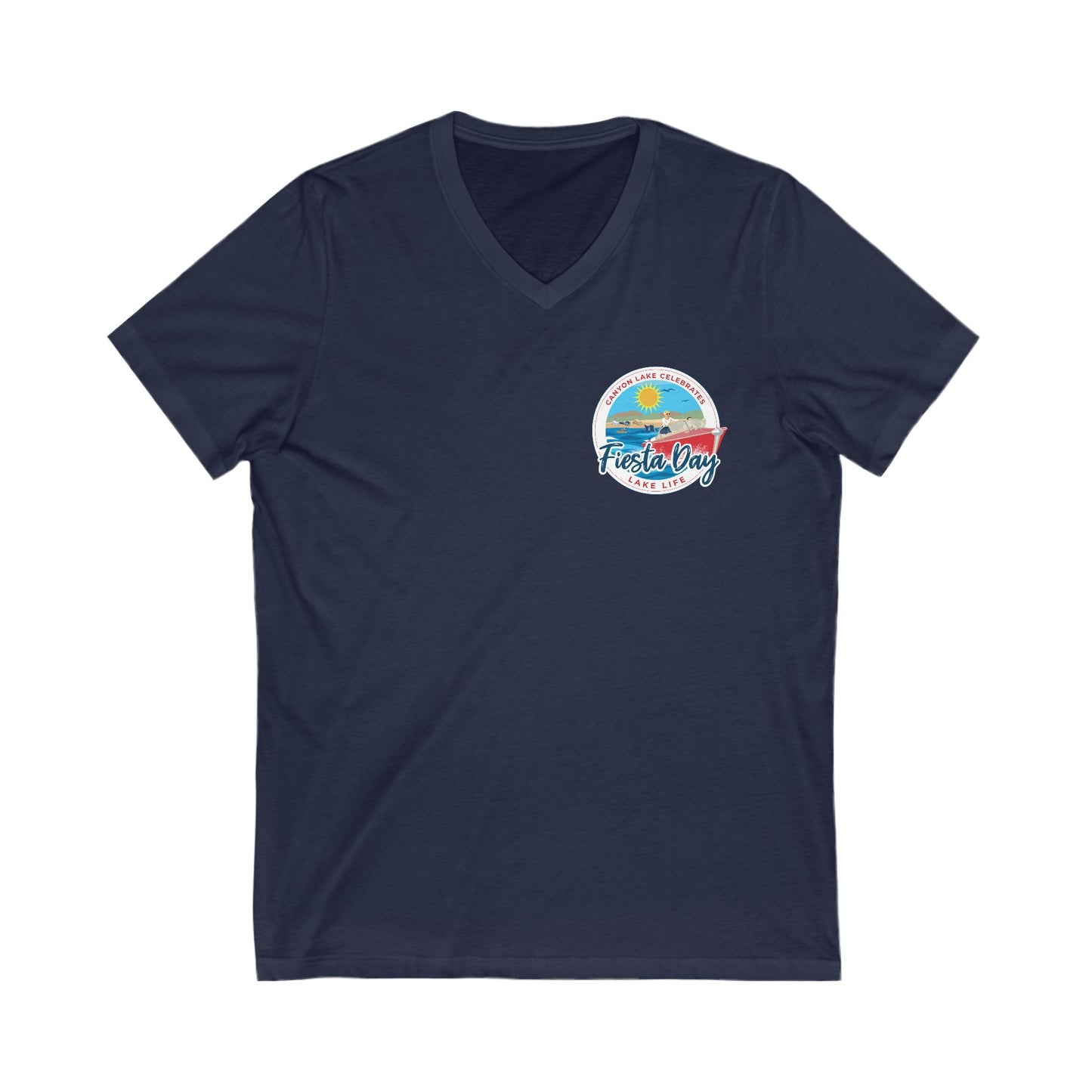 Fiesta Day Unisex Jersey Short Sleeve V-Neck Tee