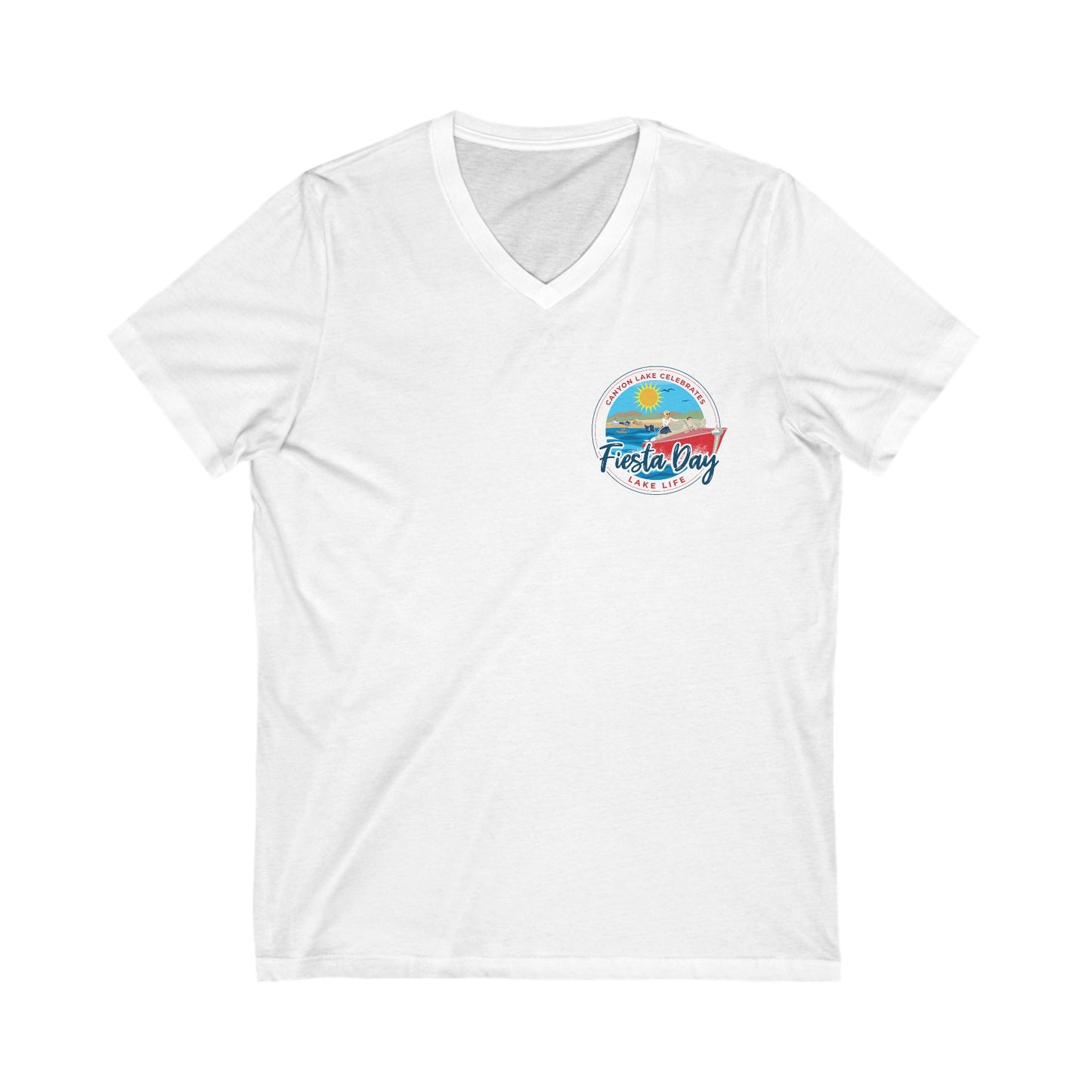 Fiesta Day Unisex Jersey Short Sleeve V-Neck Tee
