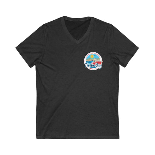 Fiesta Day Unisex Jersey Short Sleeve V-Neck Tee